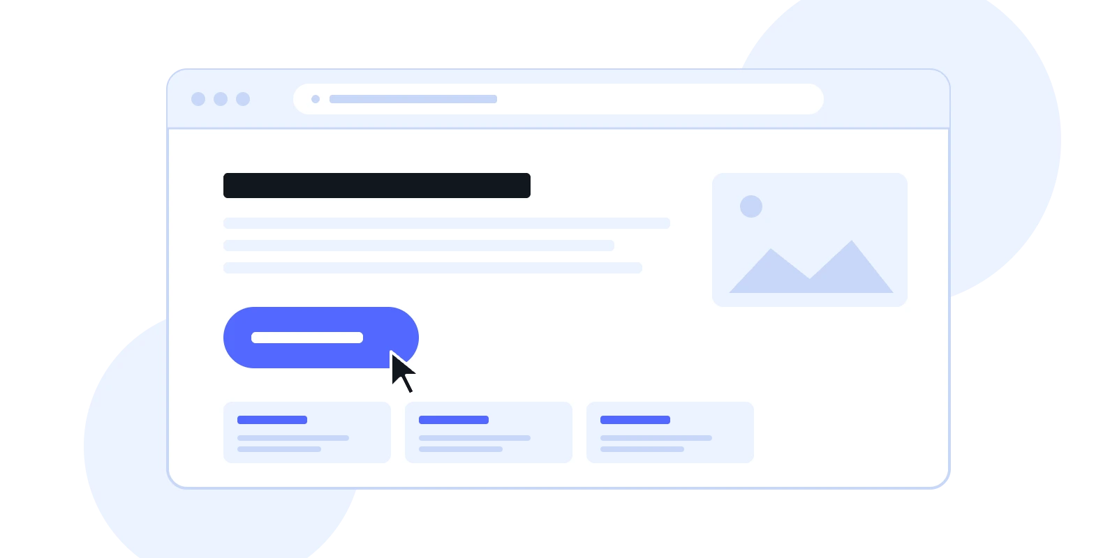 afbeelding van website met cta